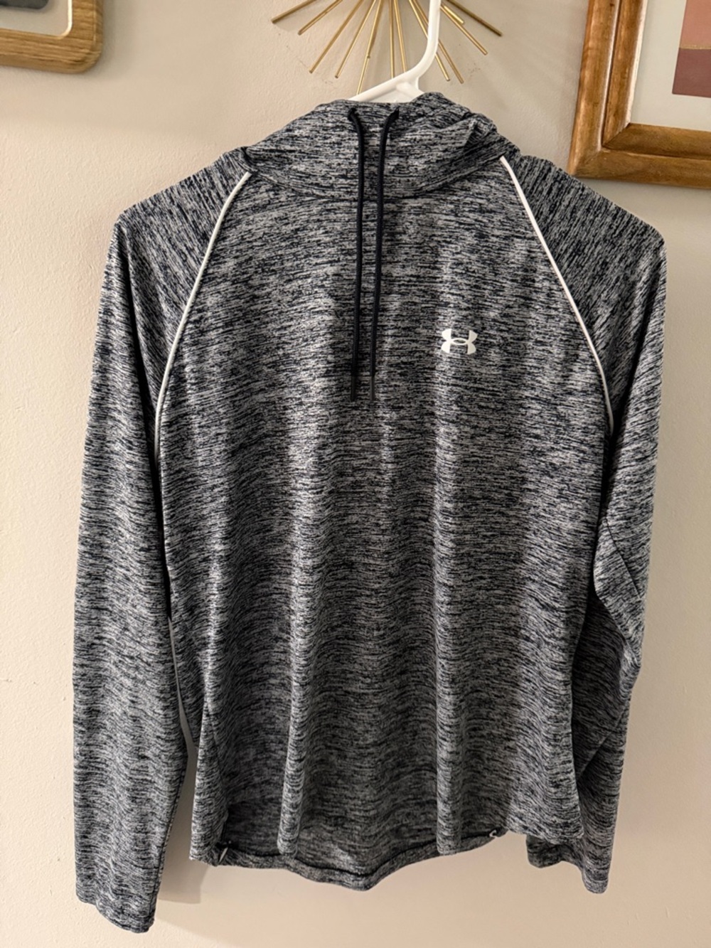 Under Armour Black & White Marled Hoodie